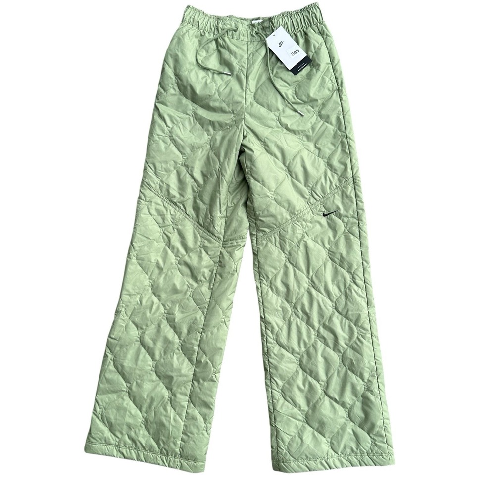 Nike Green Quilted Track Pants
